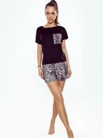 Pyjamas Eldar First Lady Silvana kr/r S-XL black-leopard print 2