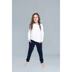 Girls' long sleeve T-shirt Tosia - white