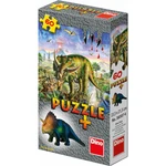 Dino Puzzle Dinosaurus s figúrkou 60 dielikov Triceratops