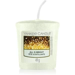 Yankee Candle All is Bright votivní svíčka 49 g