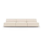 Kremowa aksamitna sofa 240 cm Jodie – Micadoni Home