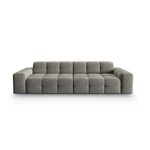 Szara aksamitna sofa 255 cm Kendal – Micadoni Home