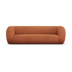 Pomarańczowa sofa z materiału bouclé 230 cm Essen – Cosmopolitan Design