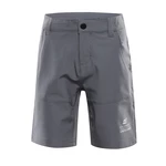 Grey children's softshell shorts ALPINE PRO Bako