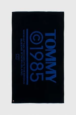 Bavlněný ručník Tommy Jeans tmavomodrá barva, UU0UU00090