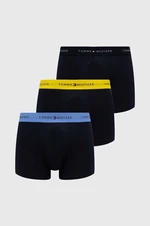 Boxerky Tommy Hilfiger 3-pack pánské, tmavomodrá barva, UM0UM02763