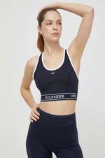 Sportovní podprsenka Tommy Hilfiger tmavomodrá barva, WW0WW41517