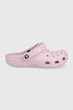 Dětské pantofle Crocs růžová barva