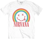 Nirvana Koszulka Smiley Rainbow White XL