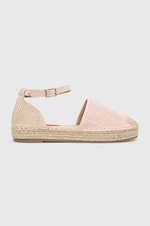 Espadrilky Answear Lab růžová barva, na platformě