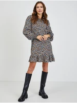 Brown-blue lady patterned dress ORSAY - Women