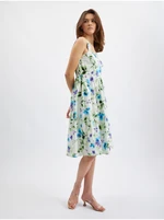 Orsay Blue-cream Women's Flowered Dress - Women