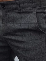 Pánské ležérní kalhoty, tmavě šedé Dstreet