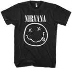 Nirvana Tričko White Smiley Unisex Black 2XL