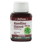 MEDPHARMA Kyselina listová 400 mcg 37 tabliet