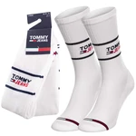 Tommy Jeans Ponožky - TH UNI TJ SOCK 2P biele