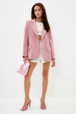 Trendyol Limited Edition Pink Regular Lined Woven Blazer Jacket