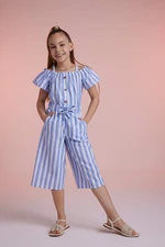 DEFACTO Girls' Wide Leg Wide Leg Linen Pants