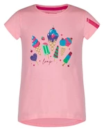 Růžové holčičí tričko s potiskem LOAP BESNUDA