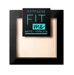 Maybelline Fit me Matte + Poreless odstín 105 Natural Ivory matující pudr 9 g