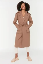 Trench da donna Trendyol TWOSS20TR0007/MİNK