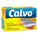 CALVO Sardinky ve slunečnicovém oleji s chilli 120 g