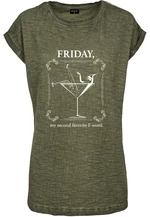 Women's olive T-shirt F-Word