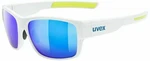 UVEX ESNLT Spirit Urban White Mat/Mirror Blue Fahrradbrille