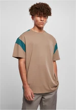 Active T-shirt dark khaki/teal