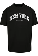 Oversize New York College T-Shirt Black