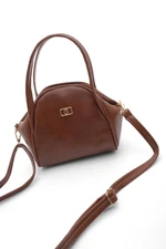 Marjin Shoulder Bag - Brown - Plain