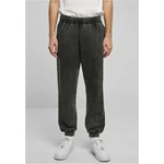 Heavy Stone Washed Sweatpants - Black