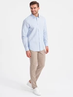 Ombre REGULAR cotton classic shirt - blue