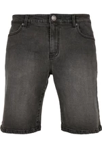 Relaxed Fit Denim Shorts in Genuine Black Washed