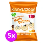 KIDDYLICIOUS Ovocno-zeleninové knoflíčky banán s dýní 5x6 g