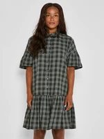 Khaki plaid shirt dress Noisy May Erik - Women