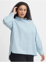 Light blue Ladies Shirt Fransa - Women