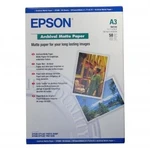 Epson Archival Matte Paper, bílá, 50, ks C13S041344, pro inkoustové tiskárny, 297x420mm (A3), A