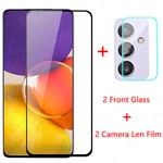 2PCS Glass for Samsung Galaxy Quantum 2 Tempered Glass for Samsung Galaxy Quantum 2 Film Screen Protector Camera Len Film