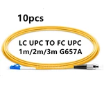 1m 2m 3m 10pcs/bag LC PC TO FC PC LC UPC to FC UPC G657A Fiber Patch Cable, Jumper, Patch Cord Simplex 2.0mm PVC SM