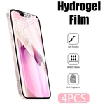 4PCS Hydrogel Film Screen Protector for iPhone 13 12 11 Pro 8 Plus Screen Protector For Iphone 11 PRO MAX XS XR X 7 6 SE 2020