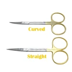 12Cm Dental Stainless Steel Dissection Scissors Straight Curved Hemostatic Forceps Medical Dental Surgery Scissors