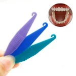 100/50Pcs Dental Orthodontic Disposable Elastic Placer Rubber Band Hook For Braces Ligature Ties Ring Retractor Dentist Tools