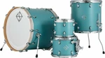 Dixon PODCSTM422-01-QB Cornerstone Maple Shellset Satin Quetzal Blue Conjunto de batería acústica