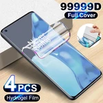 4PCS Hydrogel Film For OnePlus 11 10 9 7T Pro Screen Protector For OnePlus 9R 8T 6T 8 7 6 Pro Nord2 Full Cover Phone Accessories