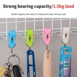 Clothes Pin Hook Bathroom Clamp Small And Light Kitchen Clamp Hook Clothing Couple Hook Tool Bathroom Kitchen Clamp Home Storage