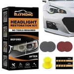 Headlight Cleaner And Restorer Kit Ceramic Restoration For Automobile Headlight Headlights Polish Restore Kit No Power Tools