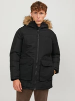 Černá pánská zimní parka Jack & Jones Wing