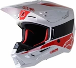 Alpinestars S-M5 Bond Helmet White/Red Glossy S Casco