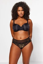 Trendyol Curve Black Mesh Detailed Panties